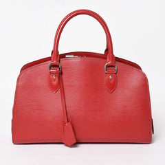 LOUIS VUITTON ルイヴィトン ポンヌフPM ハンドバッグ M59072 エピ レザー レッド シルバー金具 美品 中古 4a004613