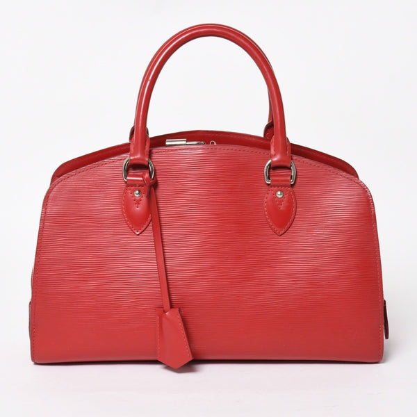 LOUIS VUITTON ルイヴィトン ポンヌフPM ハンドバッグ M59072 エピ レザー レッド シルバー金具 美品 中古 4a004613