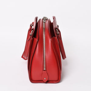 LOUIS VUITTON ルイヴィトン ポンヌフPM ハンドバッグ M59072 エピ レザー レッド シルバー金具 美品 中古 4a004613