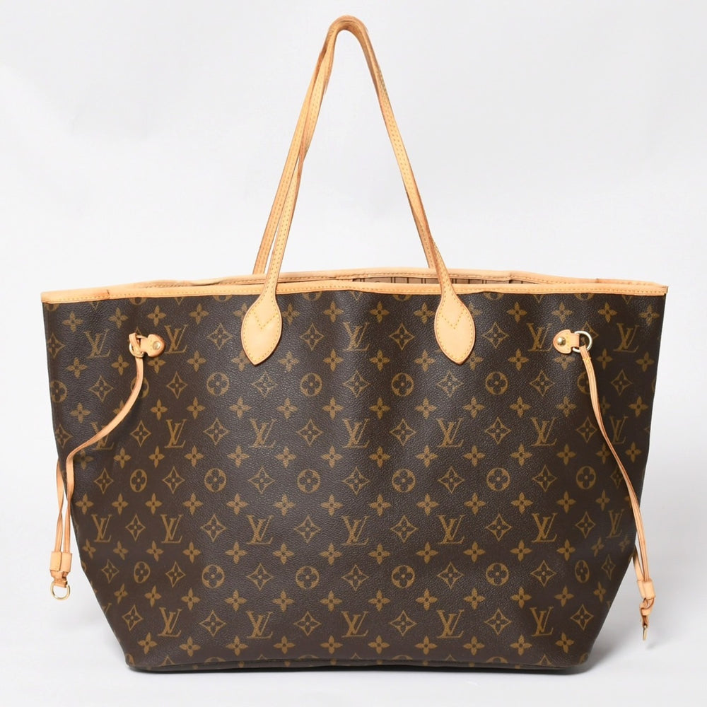 LOUIS VUITTON ルイヴィトン ネヴァーフル GM ハンドバッグ M40157 ブラウン PVC レザー ゴールド金具 美品 中古 4a004615