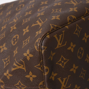 LOUIS VUITTON ルイヴィトン ネヴァーフル GM ハンドバッグ M40157 ブラウン PVC レザー ゴールド金具 美品 中古 4a004615