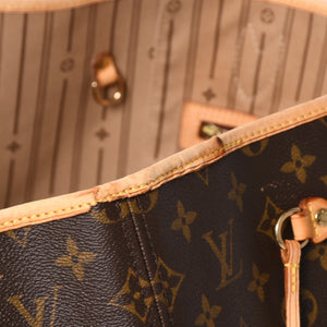 LOUIS VUITTON ルイヴィトン ネヴァーフル GM ハンドバッグ M40157 ブラウン PVC レザー ゴールド金具 美品 中古 4a004615