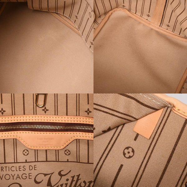 LOUIS VUITTON ルイヴィトン ネヴァーフル GM ハンドバッグ M40157 ブラウン PVC レザー ゴールド金具 美品 中古 4a004615
