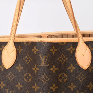 LOUIS VUITTON ルイヴィトン ネヴァーフル GM ハンドバッグ M40157 ブラウン PVC レザー ゴールド金具 美品 中古 4a004615