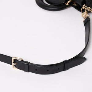 Very Good Condition Christian Dior Lady D-Joy Bag Small M0613ONGE_M900 Cannage Lambskin Black Used 4a003292