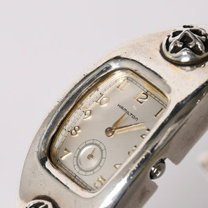 A&G Hamilton BOULTON watch, model 6265, weight approximately 170.00g, sterling silver (925), stainless steel, quartz movement, silver dial, reissue, excellent condition, pre-owned. (Item number: 4a004527)