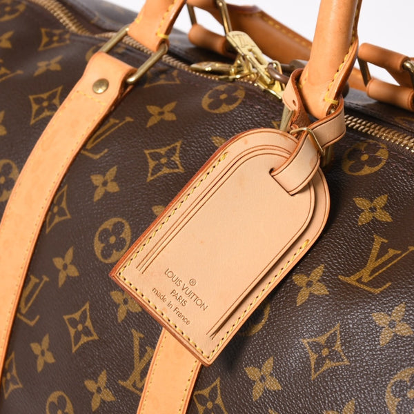LOUIS VUITTON Boston bag Keepall Bandouliere 45 Monogram M41418 Brown Gold hardware Good condition Used 4a004618