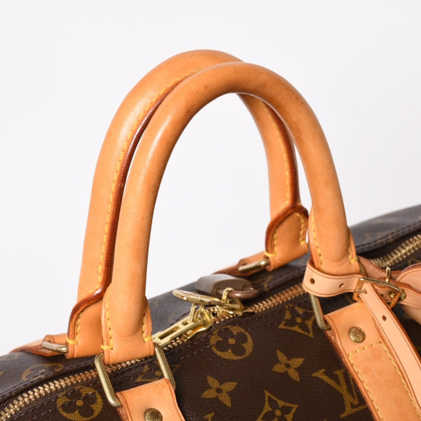 LOUIS VUITTON Boston bag Keepall Bandouliere 45 Monogram M41418 Brown Gold hardware Good condition Used 4a004618