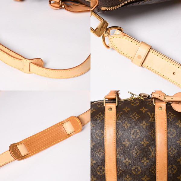 LOUIS VUITTON Boston bag Keepall Bandouliere 45 Monogram M41418 Brown Gold hardware Good condition Used 4a004618
