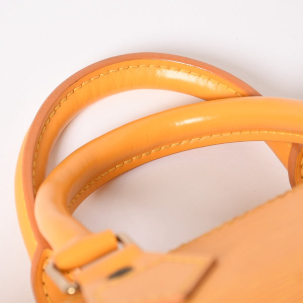 極美品 LOUIS VUITTON ルイヴィトン エピ スピーディ25 ボストンバッグ ハンドバッグ タッシリイエロー エピレザー イエロー ゴールド金具 M43019 中古 4a004586