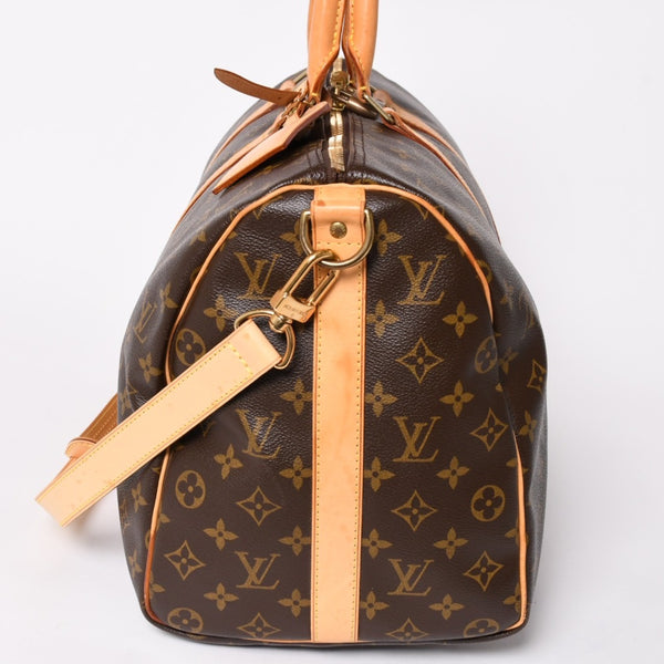 LOUIS VUITTON Boston bag Keepall Bandouliere 45 Monogram M41418 Brown Gold hardware Good condition Used 4a004618
