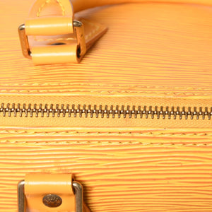 極美品 LOUIS VUITTON ルイヴィトン エピ スピーディ25 ボストンバッグ ハンドバッグ タッシリイエロー エピレザー イエロー ゴールド金具 M43019 中古 4a004586