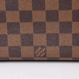 新品同様品 LOUIS VUITTON ルイヴィトン ネヴァーフルPM ハンドバッグ N41359 ダミエエベヌキャンバス ブラウン ゴールド金具 中古 4a004601