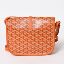 画像をギャラリービューアに読み込む, 極美品 GOYARD ゴヤール ベルヴェデーレ PM ショルダーバッグ オレンジ ゴヤールディンキャンバス ヘリンボーン柄 オレンジ シルバー金具 中古 4a004503