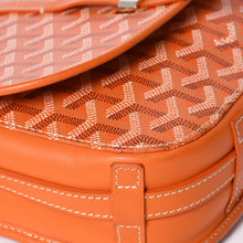 画像をギャラリービューアに読み込む, 極美品 GOYARD ゴヤール ベルヴェデーレ PM ショルダーバッグ オレンジ ゴヤールディンキャンバス ヘリンボーン柄 オレンジ シルバー金具 中古 4a004503