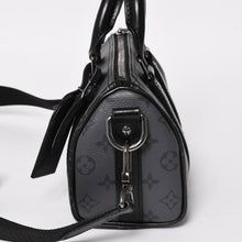 画像をギャラリービューアに読み込む, 極美品 LOUIS VUITTON ルイヴィトン キーポル バンドリエール 25 2WAYバッグ モノグラムエクリプス M46271 ブラック グレー 中古 4a004512