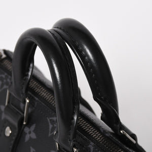極美品 LOUIS VUITTON ルイヴィトン キーポル バンドリエール 25 2WAYバッグ モノグラムエクリプス M46271 ブラック グレー 中古 4a004512
