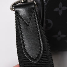 画像をギャラリービューアに読み込む, 極美品 LOUIS VUITTON ルイヴィトン キーポル バンドリエール 25 2WAYバッグ モノグラムエクリプス M46271 ブラック グレー 中古 4a004512