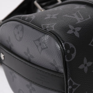 極美品 LOUIS VUITTON ルイヴィトン キーポル バンドリエール 25 2WAYバッグ モノグラムエクリプス M46271 ブラック グレー 中古 4a004512
