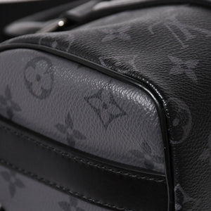極美品 LOUIS VUITTON ルイヴィトン キーポル バンドリエール 25 2WAYバッグ モノグラムエクリプス M46271 ブラック グレー 中古 4a004512