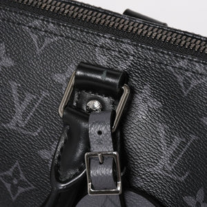 極美品 LOUIS VUITTON ルイヴィトン キーポル バンドリエール 25 2WAYバッグ モノグラムエクリプス M46271 ブラック グレー 中古 4a004512