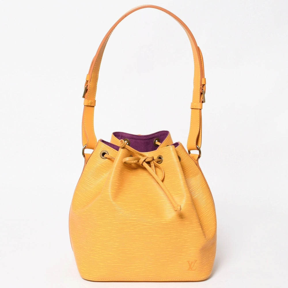 LOUIS VUITTON ルイヴィトン エピ プチノエ ショルダーバッグ M44109 エピレザー タッシリーイエロー ゴールド金具 美品 中古 4a004634