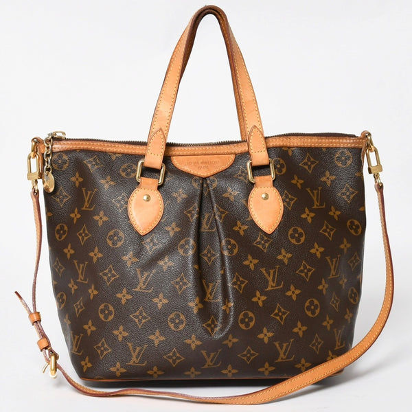 LOUIS VUITTON ルイヴィトン パレルモPM ハンドバッグ M40145 モノグラム 2WAY PVC レザー ゴールド金具 美品 中古 4a004579