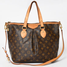 画像をギャラリービューアに読み込む, LOUIS VUITTON ルイヴィトン パレルモPM ハンドバッグ M40145 モノグラム 2WAY PVC レザー ゴールド金具 美品 中古 4a004579