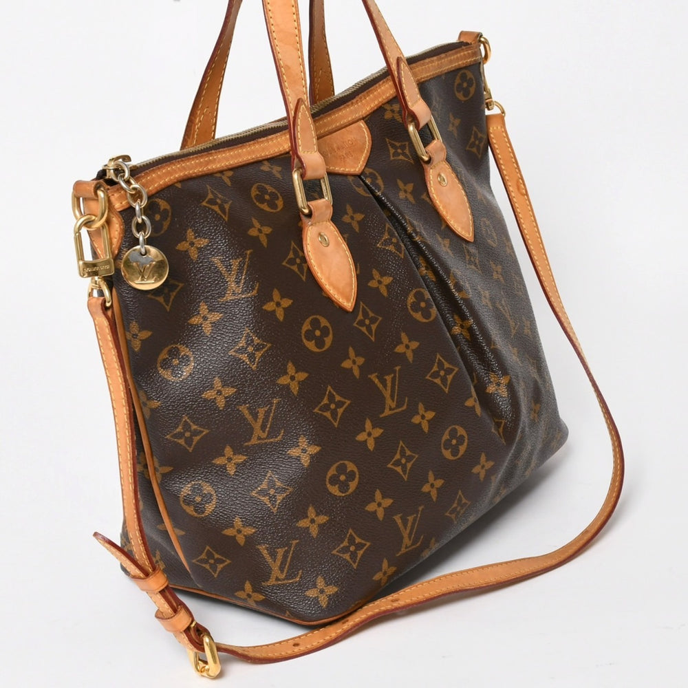 LOUIS VUITTON ルイヴィトン パレルモPM ハンドバッグ M40145 モノグラム 2WAY PVC レザー ゴールド金具 美品 中古 4a004579