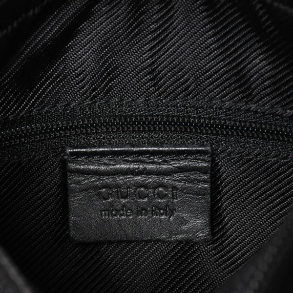 極美品 GUCCI グッチ ショルダーバッグ ワンショルダー 001 4206 GGキャンバス レザー ブラック シルバー金具 中古 4a004599