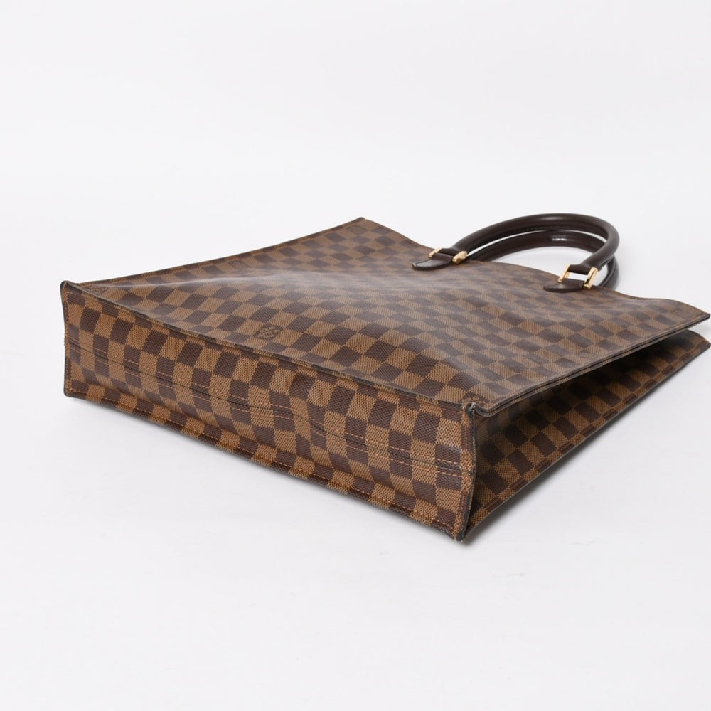 極美品 LOUIS VUITTON ルイヴィトン サックプラ トートバッグ N51140 ダミエキャンバス ブラウン 中古 4a004632