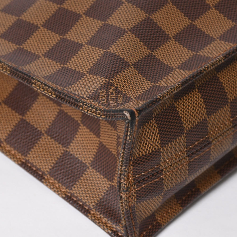 極美品 LOUIS VUITTON ルイヴィトン サックプラ トートバッグ N51140 ダミエキャンバス ブラウン 中古 4a004632