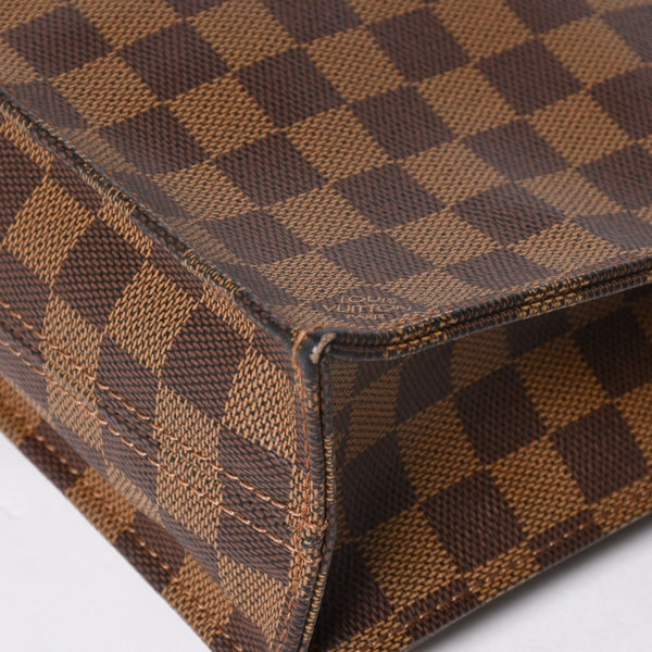 極美品 LOUIS VUITTON ルイヴィトン サックプラ トートバッグ N51140 ダミエキャンバス ブラウン 中古 4a004632