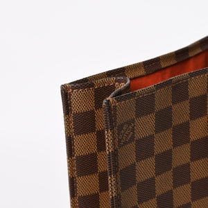 極美品 LOUIS VUITTON ルイヴィトン サックプラ トートバッグ N51140 ダミエキャンバス ブラウン 中古 4a004632