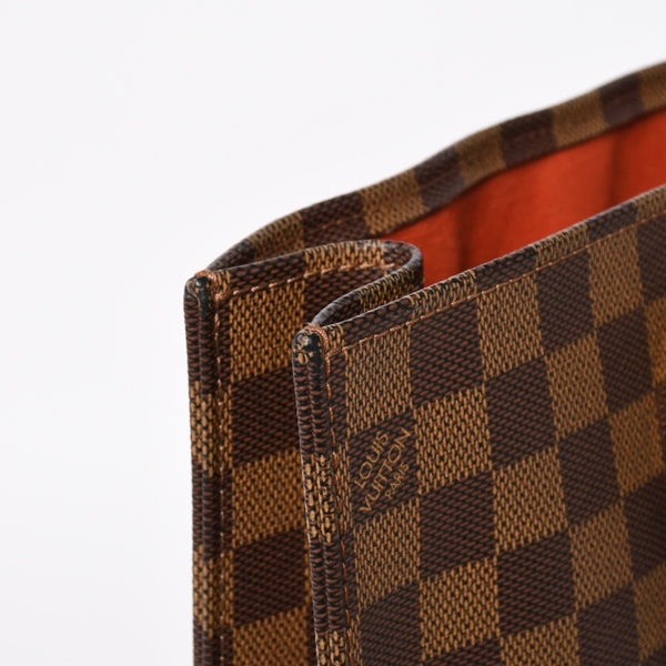 極美品 LOUIS VUITTON ルイヴィトン サックプラ トートバッグ N51140 ダミエキャンバス ブラウン 中古 4a004632