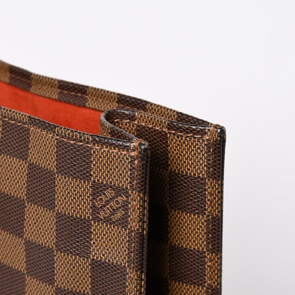極美品 LOUIS VUITTON ルイヴィトン サックプラ トートバッグ N51140 ダミエキャンバス ブラウン 中古 4a004632