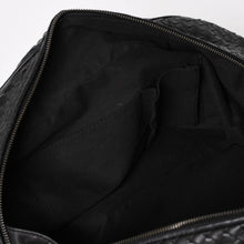 画像をギャラリービューアに読み込む, 極美品 BOTTEGA VENETA ボッテガヴェネタ ボストンバッグ イントレチャート ミニボストン レザー ブラック ブロンズ金具 中古 4a004627
