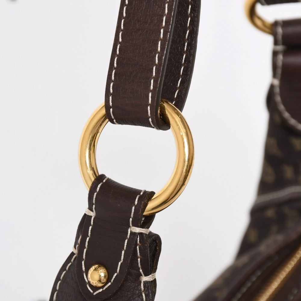 極美品 LOUIS VUITTON ルイヴィトン マノンPM モノグラム ミニラン ショルダーバッグ ワンショルダー キャンバス エベヌ 中古 4a004511
