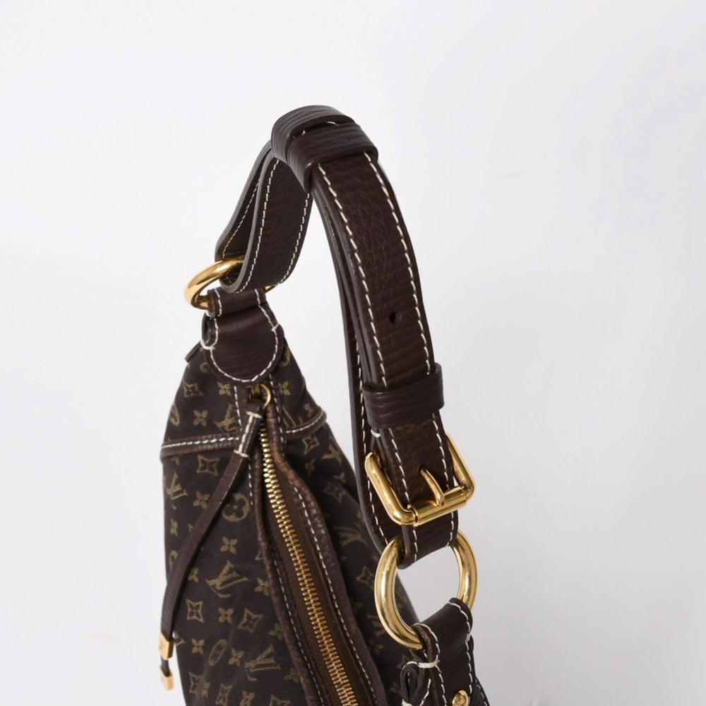 極美品 LOUIS VUITTON ルイヴィトン マノンPM モノグラム ミニラン ショルダーバッグ ワンショルダー キャンバス エベヌ 中古 4a004511