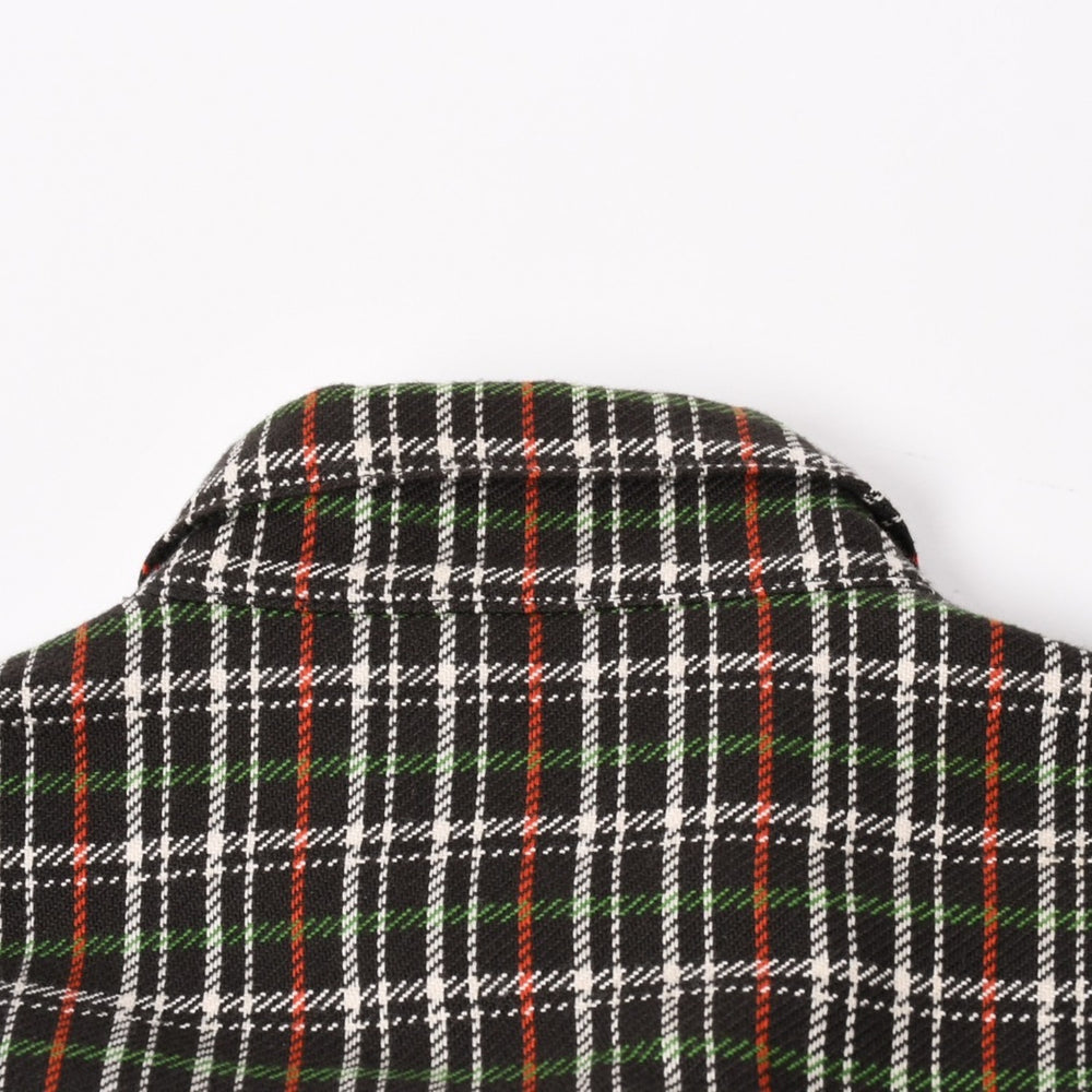 CHROME HEARTS Loose End Flannel Check Shirt Black Red White Green Silver 925M Size Good Condition Used 4a004643