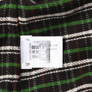 CHROME HEARTS クロムハーツ ルーズエンド フランネルチェックシャツ ブラック レッド ホワイト グリーン シルバー925Mサイズ 美品 中古 4a004643