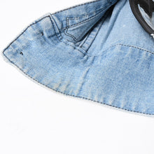 画像をギャラリービューアに読み込む, CHROME HEARTS クロムハーツ Y NOT Cross Ball Button LAST BITE Denim Shirt クロスボールボタン ライトブルー デニムシャツ Mサイズ シルバー925 良品 中古 4a004638