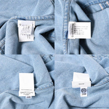 画像をギャラリービューアに読み込む, CHROME HEARTS クロムハーツ Y NOT Cross Ball Button LAST BITE Denim Shirt クロスボールボタン ライトブルー デニムシャツ Mサイズ シルバー925 良品 中古 4a004638
