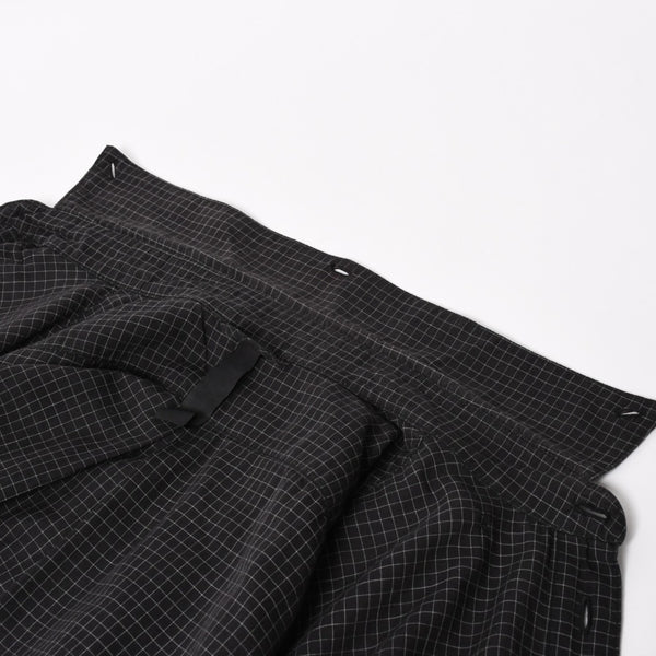 CHROME HEARTS Cross Ball Button Short Sleeve Graph Check Shirt Concho Button Black Gray M Size Plaid Pattern Silver 925 Good Used 4a004650