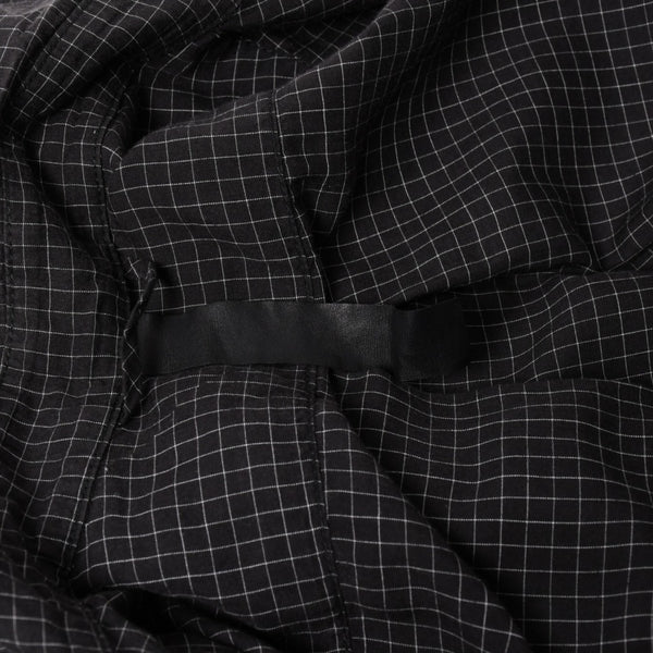 CHROME HEARTS Cross Ball Button Short Sleeve Graph Check Shirt Concho Button Black Gray M Size Plaid Pattern Silver 925 Good Used 4a004650