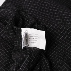 CHROME HEARTS Cross Ball Button Short Sleeve Graph Check Shirt Concho Button Black Gray M Size Plaid Pattern Silver 925 Good Used 4a004650