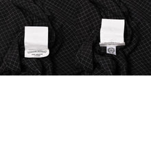 画像をギャラリービューアに読み込む, CHROME HEARTS クロムハーツ クロスボールボタン半袖グラフチェックシャツ コンチョボタン ブラック グレー Mサイズ 格子柄 シルバー925 良品 中古 4a004650