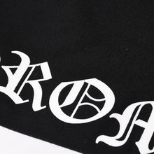 画像をギャラリービューアに読み込む, CHROME HEARTS クロムハーツ サイドクロスボールボタンスナップ トラックパンツ オールドイングリッシュフォント ブラック レザー Sサイズ シルバー925 美品 中古 4a004640