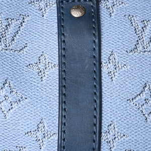 極美品 LOUIS VUITTON ルイヴィトン キーポル バンドリエール25 ハンドバッグ M14681 モノグラム ヘリテージ ブルー 中古 4a004659