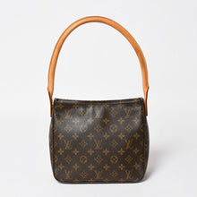 画像をギャラリービューアに読み込む, 極美品 LOUIS VUITTON ルイヴィトン ルーピングMM ワンショルダーバッグ M51146 モノグラム PVC レザー ブラウン ゴールド金具 中古 4a004678